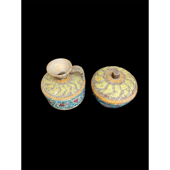 MCM RAYMOR BITOSSI ALDO LONDI LAVA GLAZE SGRAFFITO ITALY POTTERY PITCHER/BOWL - Picture 2 of 5